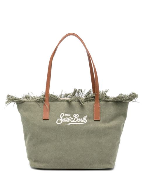 Borsa donna City Bag Fringe media verde MC2 SAINT BARTH | CITY bag m fringe00587L